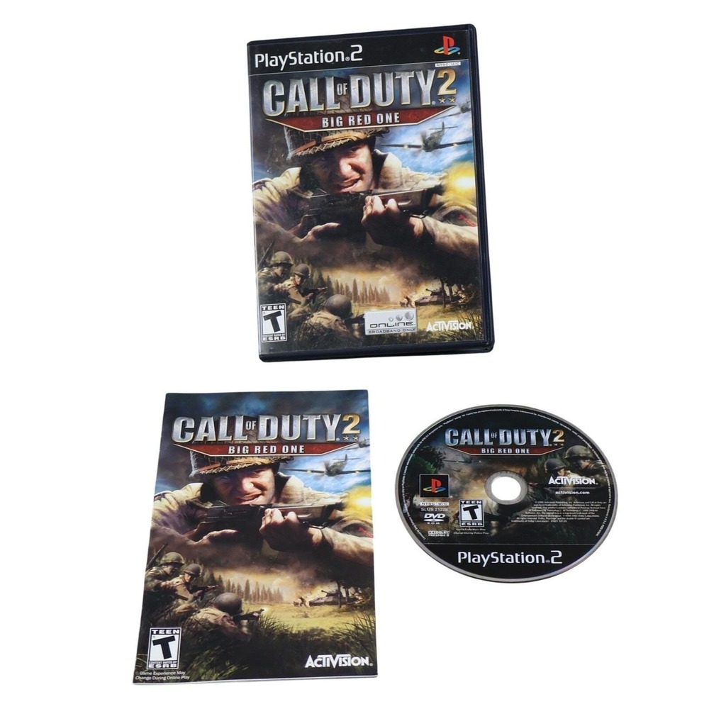 Call Of Duty 2: Big‎ Red One Sony PlayStation 2 Video Game Activision T-Teen